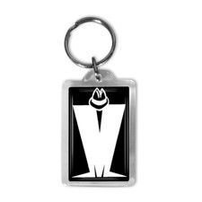 Madness Keyring  Two Tone Ska Design  Handmade 4x6cm Acrylic  Gift Ready Unique