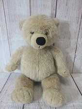 Lands End Gund Plush Teddy Bear Stuffed Animal Brown Eyes Collectible Tan 15"