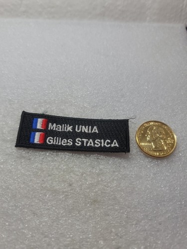 Parche bordado para coser logotipo de carrera Malik Unia Gilles Stasica Auto Racing Rallye - Imagen 2 de 7
