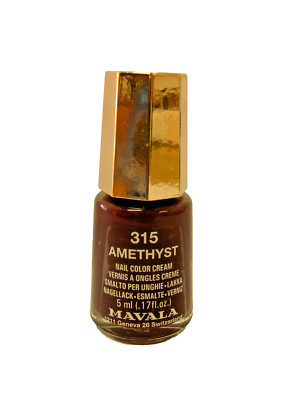 MAVALA 5ml Mini Nagellack Cream Amethyst Aubergine dunkles Violett Lila Lack 315