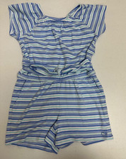 Girls Used Vineyard Vine Medium 10-12 Cotton Romper