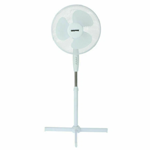 Geepas 16" Electric Pedestal Fan - White (‎GF21151UK)