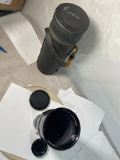 Tele Lentar F5.6 350mm  Lens for SLR with Case and Front and Rear lens caps.