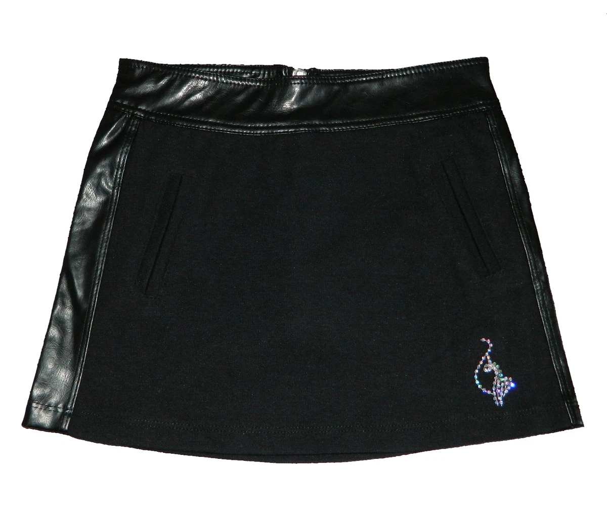 Baby Phat Little Girl s Mixed Media Skirt Faux Leather W Inner