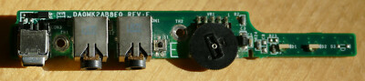 Packard Bell iGO 6000 J6N Audio Port Board & Switch DA0MK2AB8E0
