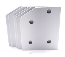 Lot of 5 80/20 40-4331 30 Degree Angled Flat Plate 40 Series 4 Hole 93.40mmx80mm