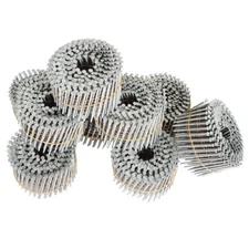 3600Pc Siding Nails 2-1/2 "x .092" 15 Degree Collated Wire Coil Full Round Head