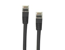 100'ft Cat6 RJ45 STP SSTP Shielded LAN Network ethernet Cable Copper Black UV
