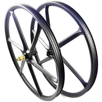 29inch Mountain Bike Carbon Fiber 6 Spoke Wheels 36mm Width 29inch Mountain Bike Carbon Fiber 6 Spoke Wheels 36mm Width