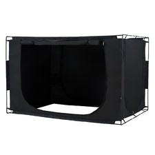 VEVOR 3 Doors Bed Tent Breathable Tent 70% Blackout with 0.43 in Fiber Poles