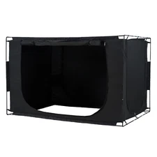 VEVOR 3 Doors Bed Tent Breathable Tent 70% Blackout with 0.43 in Fiber Poles