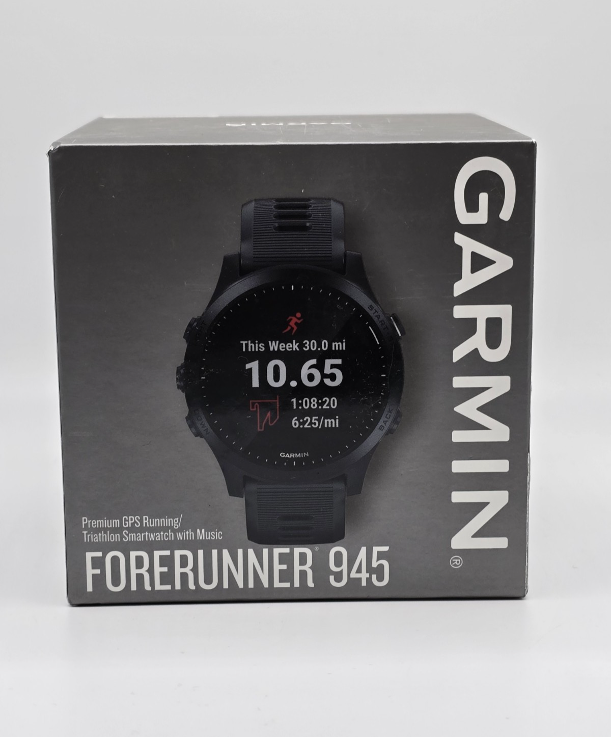 Garmin Forerunner 945 GPS Smartwatch 30mm Fiber-Reinforced Polymer in Black