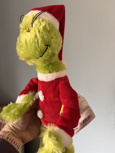 Manhattan Toy THE GRINCH Dr Seuss Christmas 14” Green Stuffed Soft Plush 2012 - Picture 13 of 19
