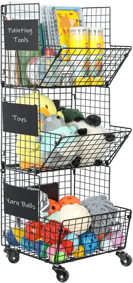 Rolling toy storage sale cart