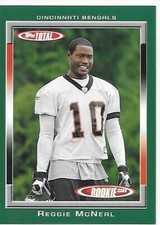 2006 Topps Total Football Rookie Card Reggie McNeal Bengals