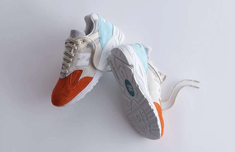 Ronnie Fieg para New Balance 990v2 Cyclades Kith para hombre talla 7,5/mujer talla 9 Foto 4 de 4