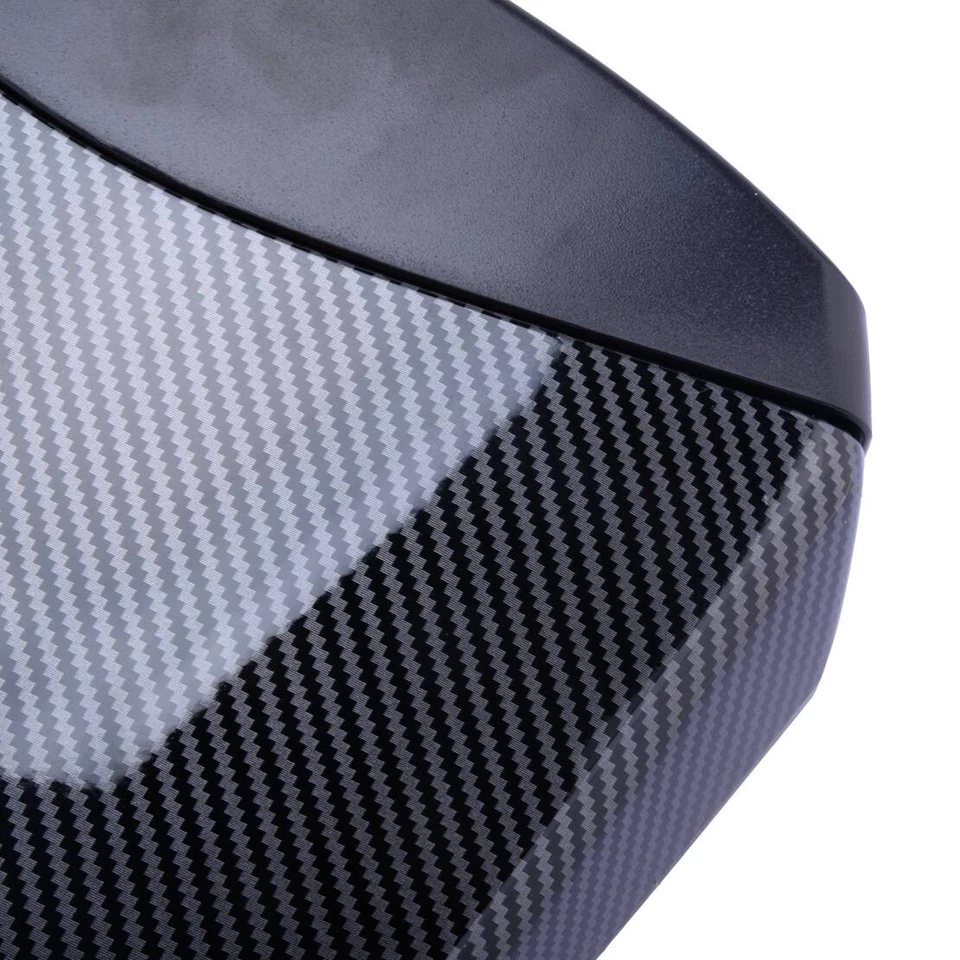 Cubierta de asiento trasero moto capó fibra de carbono estilo apto para coche Yamaha YZF600 R6 YZFR6 Foto 3 de 4