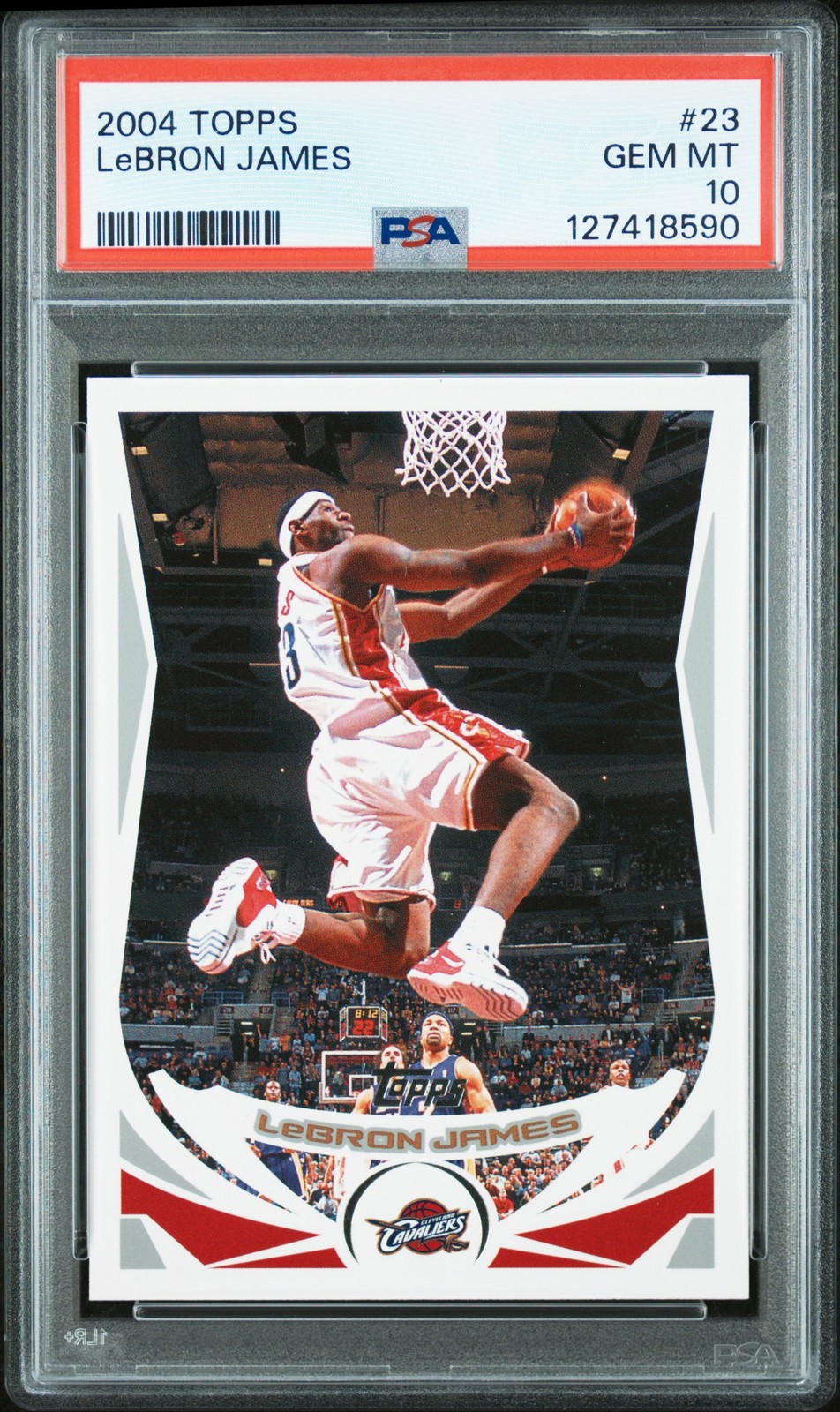 2004 TOPPS #23 LEBRON JAMES PSA 10