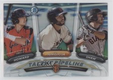 2018 Bowman Talent Pipeline Chris Shaw CJ Hinojosa Ryan Howard #TP-SFG 00ah