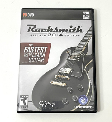 Rocksmith 2014 Edition (Windows PC/MAC 2013 ) Game discs with Case NO CABLE