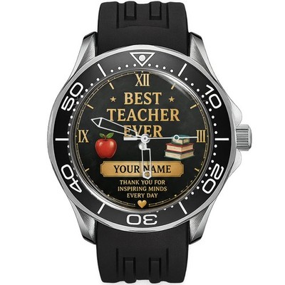 Personalisierte Uhr Bester Lehrer aller Zeiten Geschenk Danke Lehrer cool sportlicher Stil