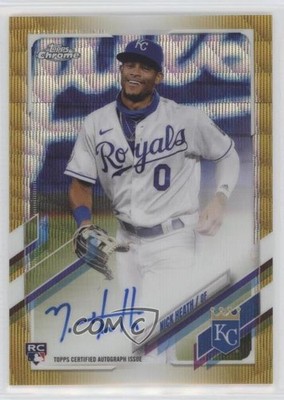 2021 Topps Chrome Rookie Gold Wave Refractor 20/50 Nick Heath Auto RC 0f5t