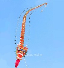 Traditional Dragon Kite Flying String Line Chinese Kite Outdoor Game Toys Kites