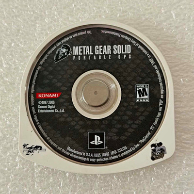 Konami Metal Gear Solid: Portable Ops Sony PSP NTSC-U/C 2006 M Rated not tested