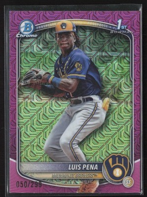 2025 Bowman #BP-38 Luis Pena Prospects Fuchsia #/299