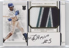 2017 Panini National Treasures Gold 15/49 Guillermo Heredia #210 Auto 0vl1