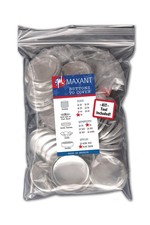 50 Buttons to Cover - Made in USA - Self Cover Buttons with Flat Backs Size 7...