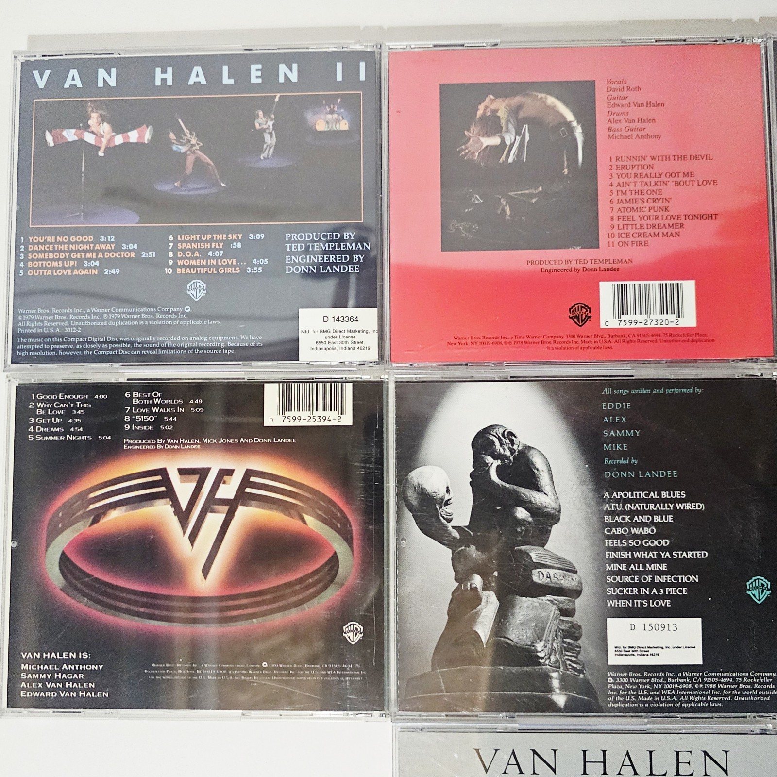 Van Halen Cd Lot Of 7 Hard Rock Metal 1984, 5150, Van Halen II, Balance, OU812 thumbnail 6