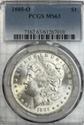 1885 New Orleans Mint Morgan Dollar - PCGS - MS63