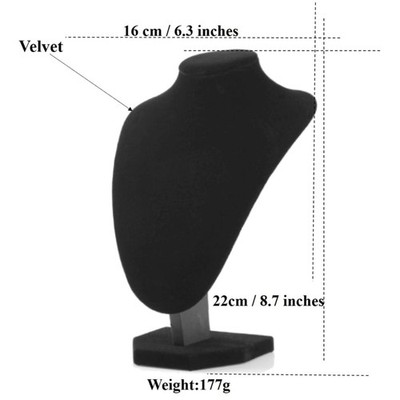 Velvet Necklace Bust Set - 2 Pack