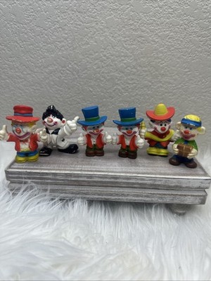 Mego Corp Clown Around PVC Figures Lot of 6 Vintage 1980 s Toys Clowns!