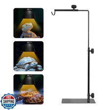 Simple Deluxe Reptile Light Stand Adjustable 16-32 inch Floor Lamp Holder, Me