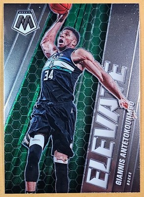 2020-21 Panini Mosaic Elevate Giannis Antetokounmpo #2 Milwaukee Bucks