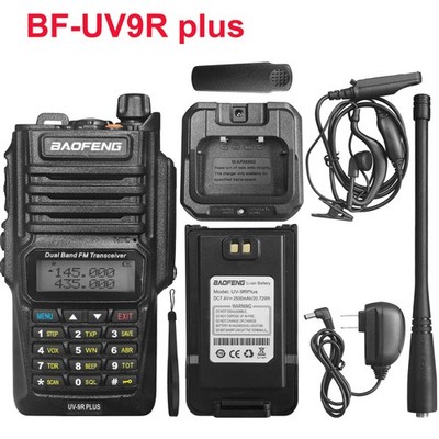 Baofeng UV-9R Plus Walkie Talkie 15W 128CH VHF/UHF Handheld Zwei Wege Radio!