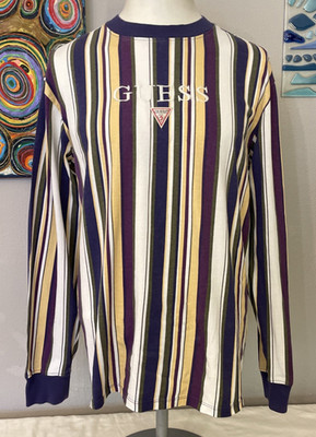 Guess Los Angeles Herren Hemd, Langarm, Rundhals, Vintage Styling - Größe M