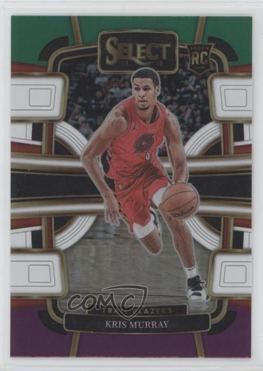 2023-24 Panini Select Concourse Green White Purple Prizm Kris Murray #91 11es