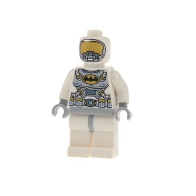 1x Lego Minifigur Super Heroes Space Batman Torso weiß grau 76025 sh0146