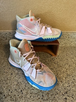 Size 6 (GS) - Nike Kyrie 7 Mid 1 World 1 People - Regal Pink for