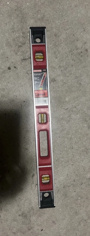 Craftsman -24” Red/Black Aluminum Level/Made In USA/ With Original Sears Tag - Image 3 of 4