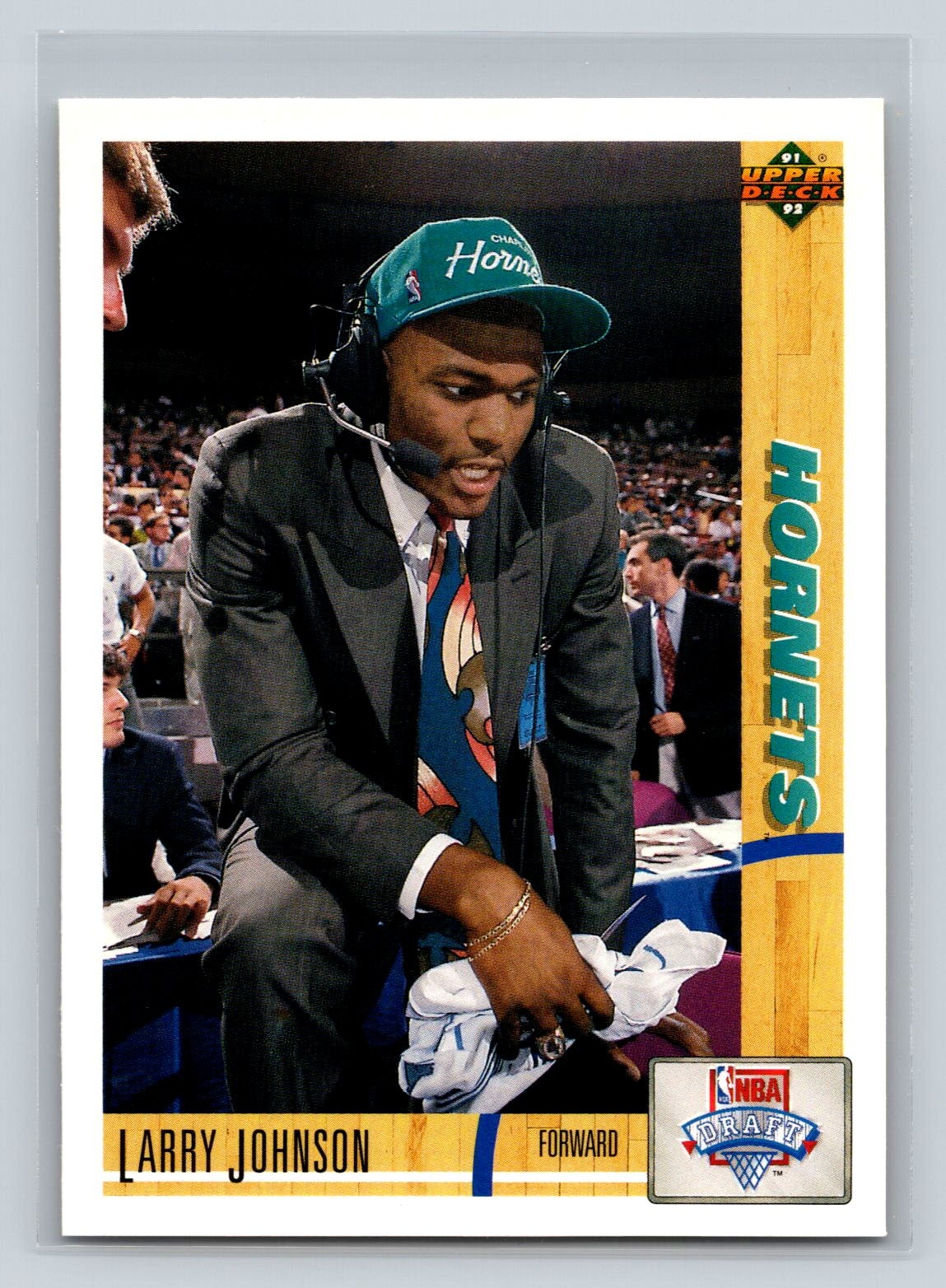 1991-92 Upper Deck #2 Larry Johnson RC Charlotte Hornets
