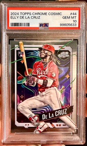 🔥 Graded 2024 Topps Cosmic Chrome Elly De La Cruz Rookie / PSA 10🔥