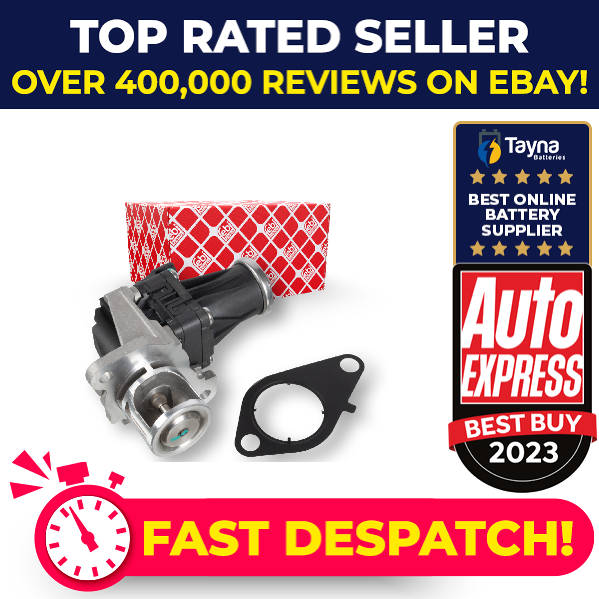 EGR Valve 173555 Febi 147105308R Genuine Top Quality Guaranteed New