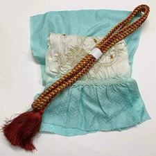 6531 Japanese Kimono Accessory Obiage and Obijime 2-piece Set Silk Shibori