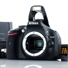 Nikon D5200 DSLR Camera  Charger  Battery, 258 Shots, Used