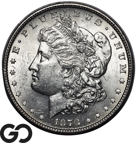 1878 7TF Morgan Silver Dollar Coin Choice AU++/Unc