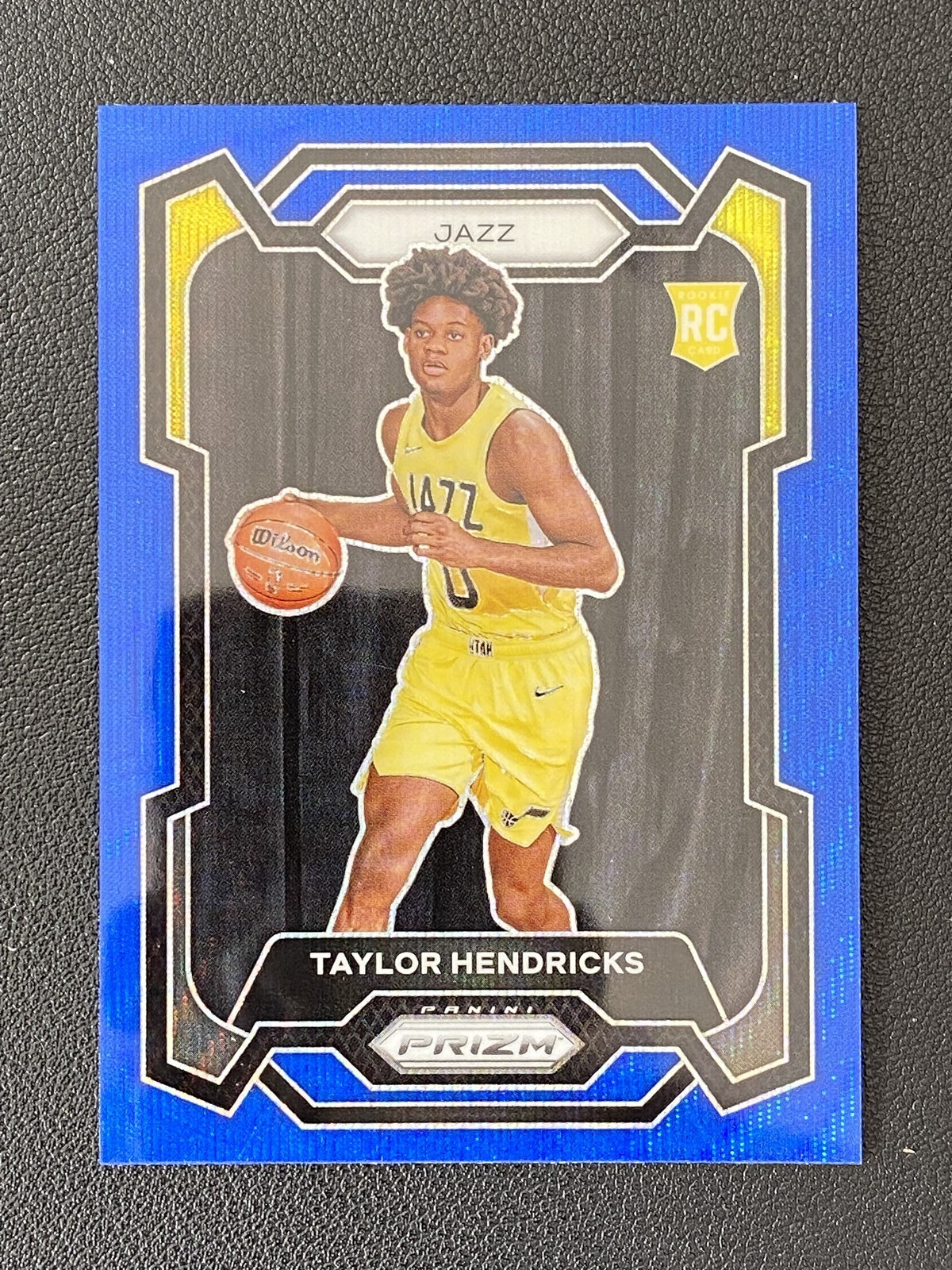 Taylor Hendricks 2023-24 Panini Prizm Blue Wave RC Rookie #161